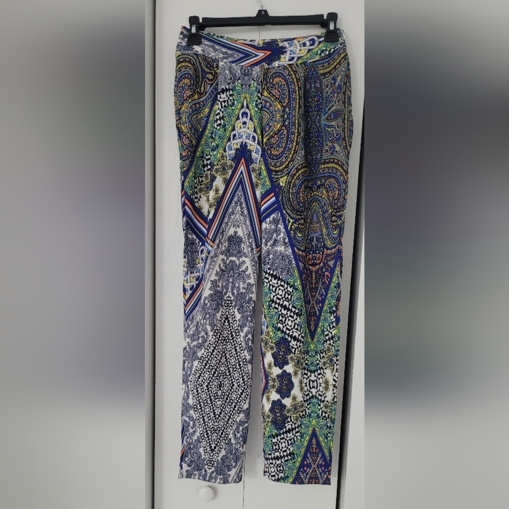 Fracomina Made In Italy Multicolor Paisley Women's Pants Size 40/ Xs-S